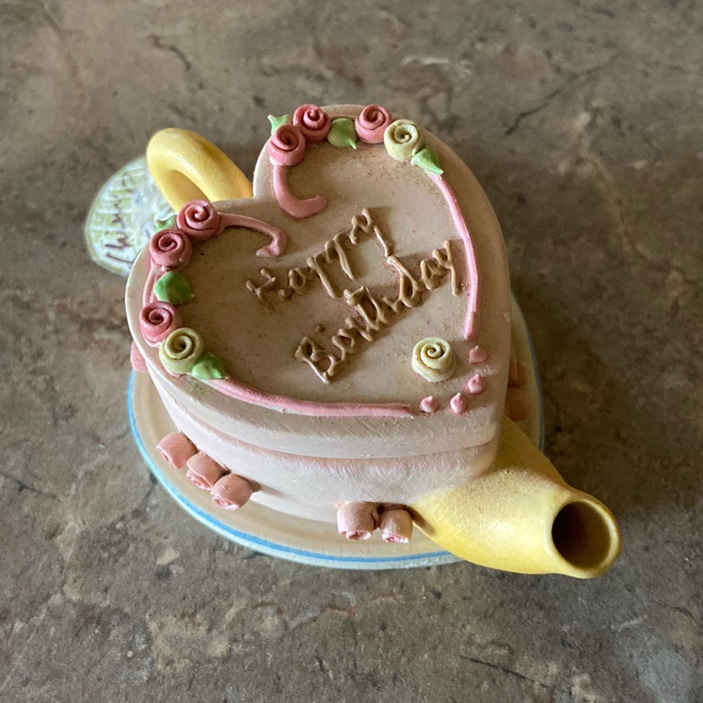 Birthday tea pot